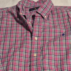 Ralph Lauren Pink and Blue Plaid Shirt